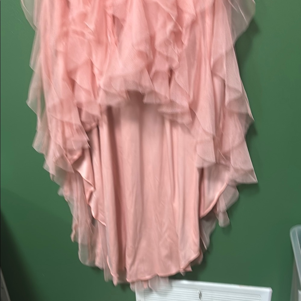Pink Ruffled Kids Dress - Picture 2 of 4